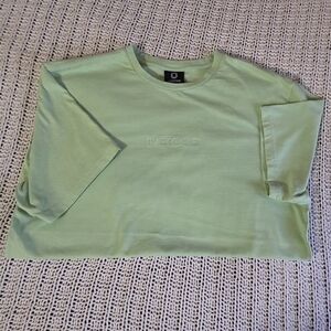 Overtime Embroidered Logo Short Sleeve Tee - Light Green